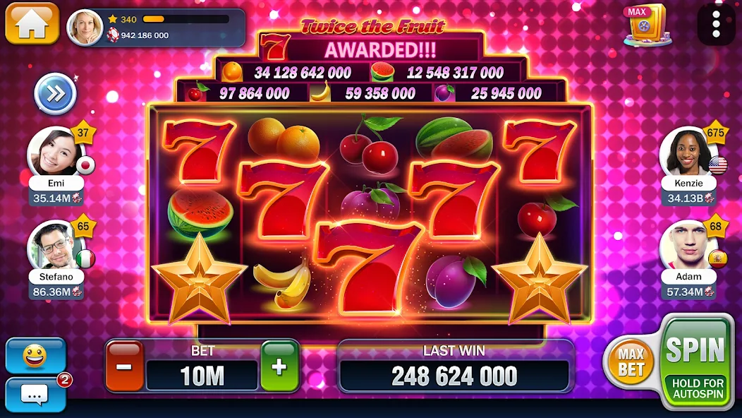 Tela de jogo do Fortune Mouse com combinação vencedora